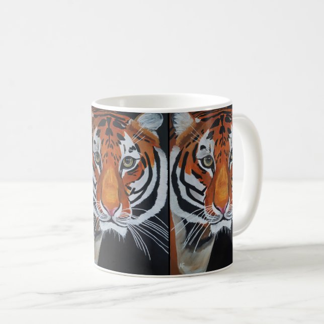 Mug Roi de la Jungle Peinture par Alfred Fox (Devant droit)