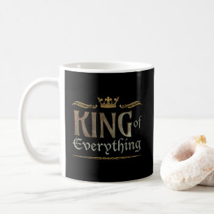 Mug ROI DE TOUT - Grand Couronne royale médiévale