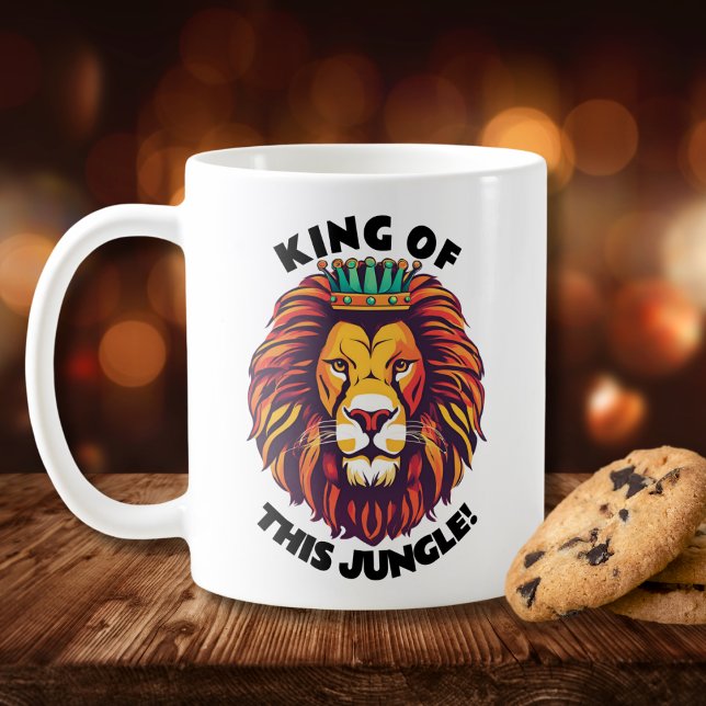 Mug Roi drôle de cette jungle (Créateur téléchargé)