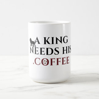 Mug Roi du café Lion Amoureux du café Caféine du matin