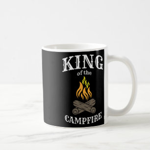Mug Roi du feu de camp drôle de camping pour campeurs
