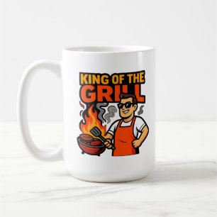 Mug Roi du Grill Drôle Fête des Pères Maître BBQ