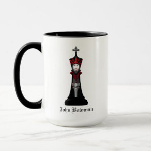 Mug Roi noir / Nom personnalisé