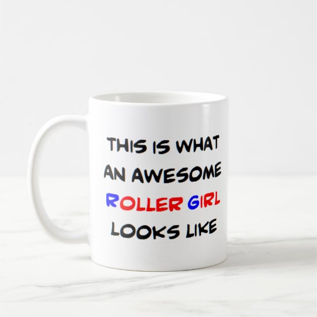 Mug roller girl, awesome (Gauche)