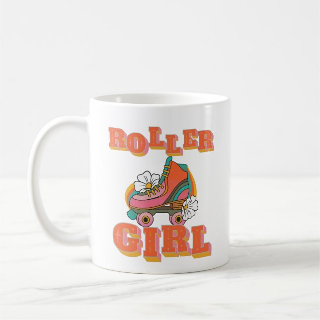 Mug roller girl vintage roller patinage (Gauche)