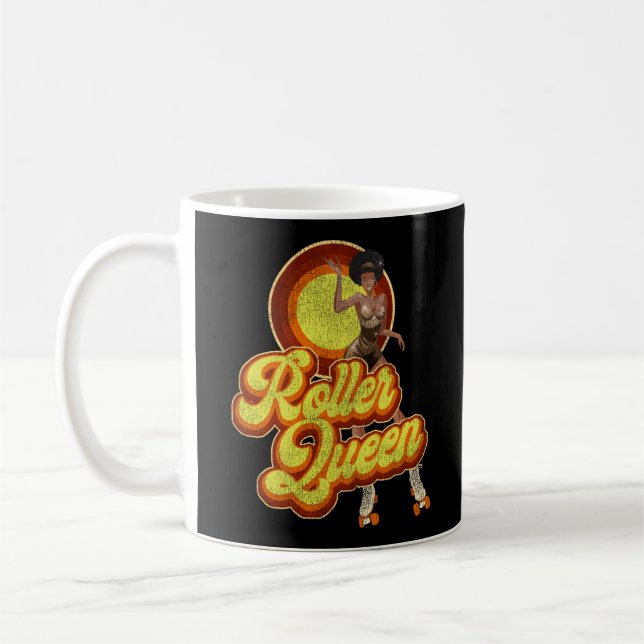 Mug Roller Skating Roller Queen 1970S Retro Afro (Gauche)