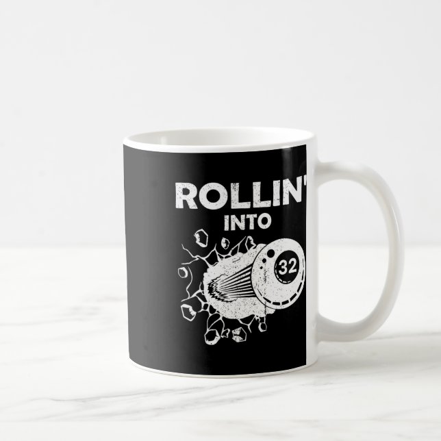 Mug Rollin Into 32 Billiards 32e Anniversaire Flaming  (Droite)