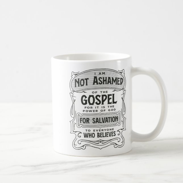 Mug Romains 1_16 Pas honteux de l'Évangile  (Droite)