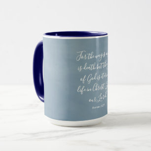 Mug Romains 6:23 Verset biblique personnalisable