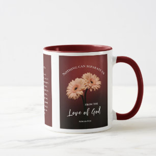 Mug Romains 8 38-39 Amour de Dieu Bible Verse Rose Flo