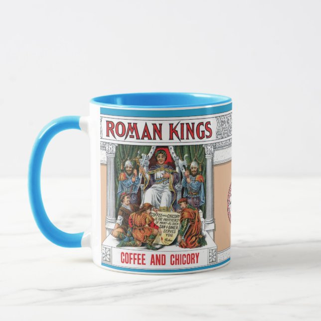 Mug Roman Kings Fabled Étiquette de café ・ Céramique 1 (Gauche)