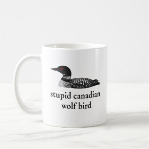 Mug Romance de hockey stupide sur les oiseaux loups ca