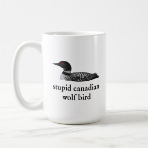 Mug Romance de hockey stupide sur les oiseaux loups ca