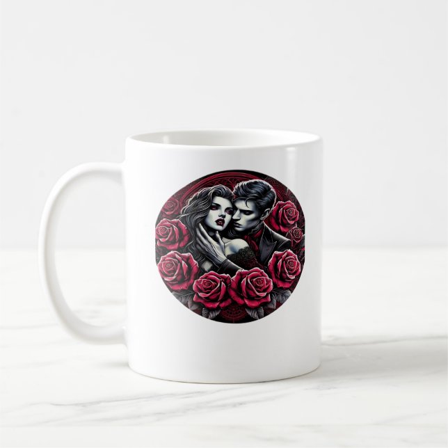 Mug Romance Gothique Vampirique - Jusqu'À La Mort Fait (Gauche)