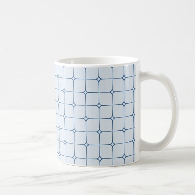 Mug Romance Rétro, Bleu (Droite)