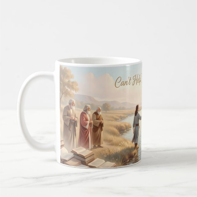 Mug Romance sacré au bord de la mer dorée (Gauche)