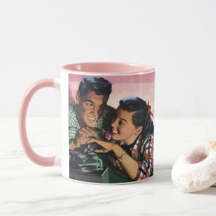 Mug Romance Vintage, Amoureux du Lycée