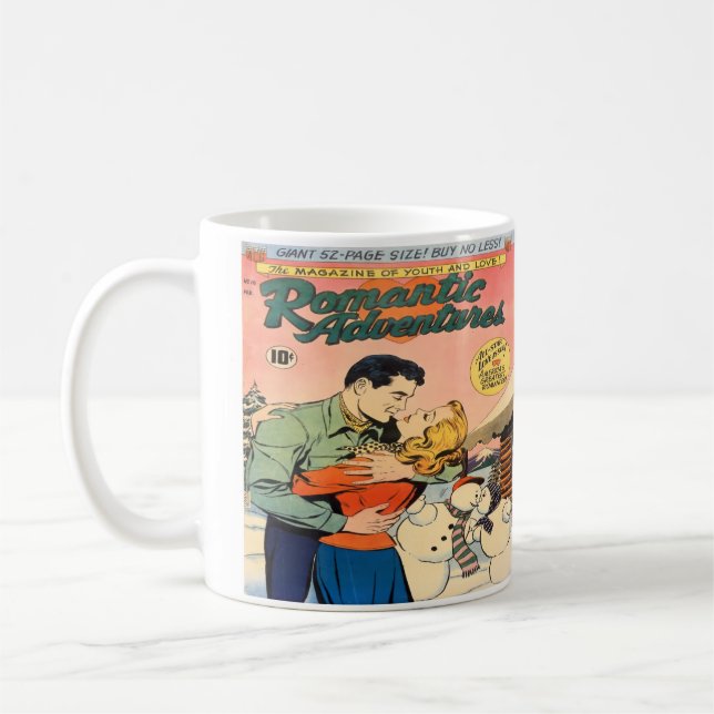 Mug Romance Vintage Comédie Conception de livre Coffee (Gauche)