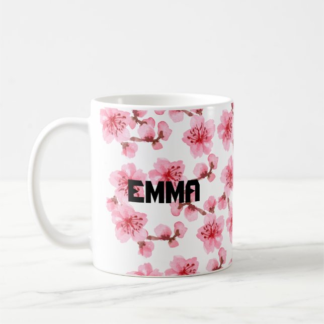 Mug Romantic pink Cherry blosson (Gauche)