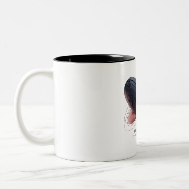 Mug romantique à deux coeurs (Gauche)