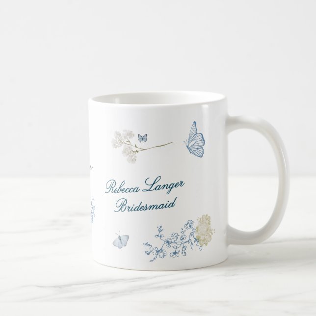 Mug Romantique Cotswolds hiver Florales Bridesmaid (Droite)