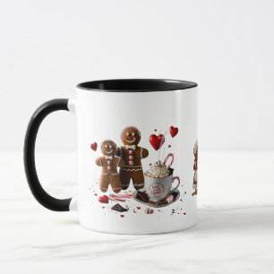 Mug Romantique Couple Pain d'épice Chocolat Chaud Prem