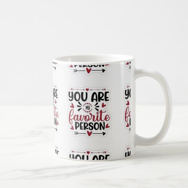 Mug 💖 Romantique et réfléchi - Un rappel quotidien de (Droite)