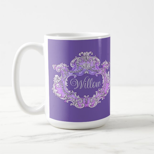 Mug Romantique, Feminine, Personnalisé (Gauche)