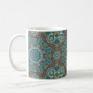 Mug Romantique géométrique Mandala doux bleu gris et r