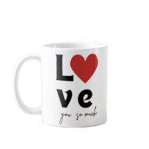 Mug Romantique « Je T'Aime Tellement »