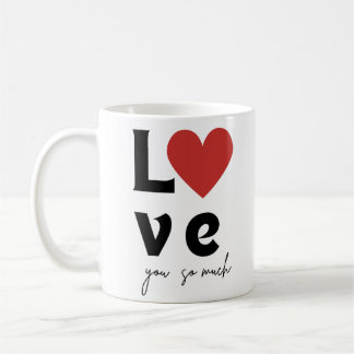 Mug Romantique « Je T'Aime Tellement »