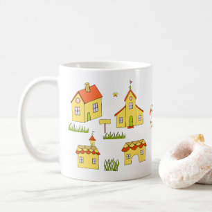 Mug Romantique Ma petite ville douce Minimaliste