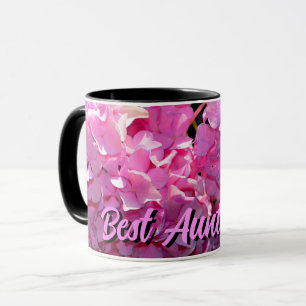 Mug Romantique rose floral élégant hydrangeas