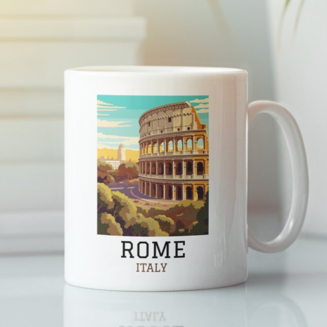 Mug Rome Classique Italie Colisée Historique (Classic Rome Italy Colosseum Historic Coffee Mug)