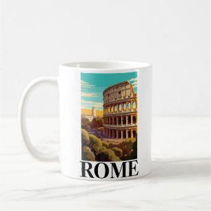 Mug Rome Colisée Italie Illustration de voyage