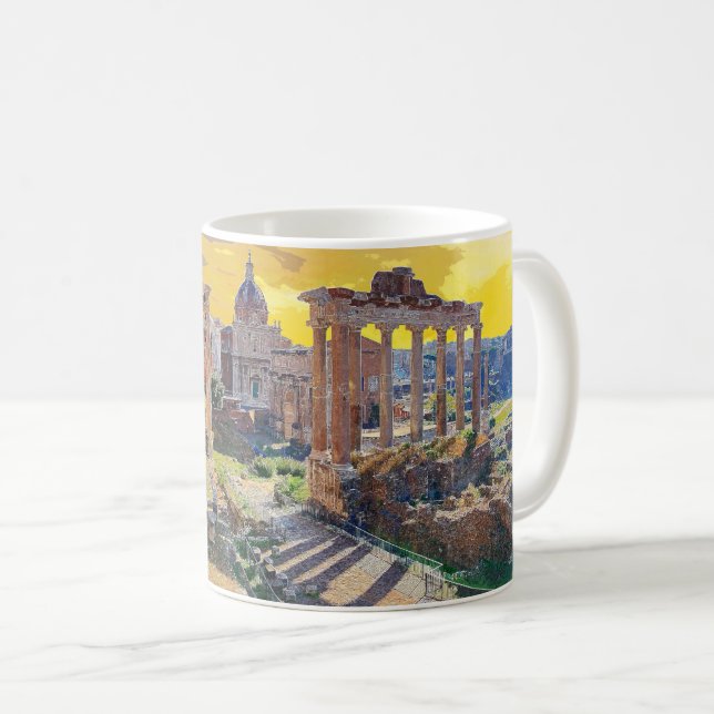 Mug Rome Forum Romanum Architecture Italie #3 (Devant droit)