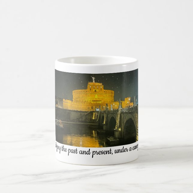 Mug Rome voyage Ponte Sant’Angelo nuit (Centre)