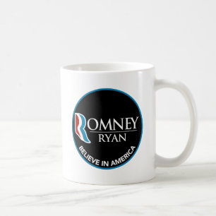 Mug Romney Ryan croient en noir rond de l'Amérique
