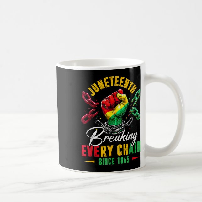 Mug Rompre chaque chaîne depuis 1865 Femmes Hommes Jun (Droite)