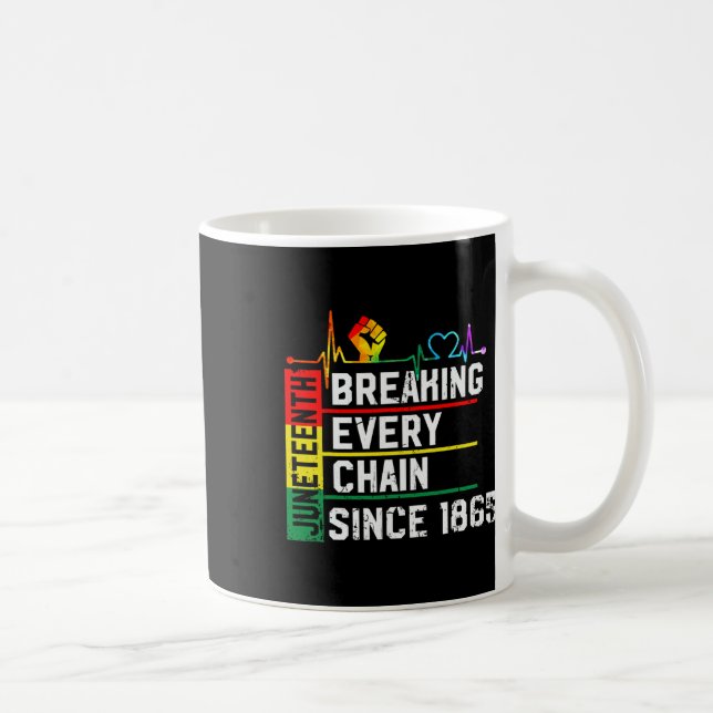 Mug Rompre chaque chaîne depuis 1865 JunzDix Black Hi (Droite)