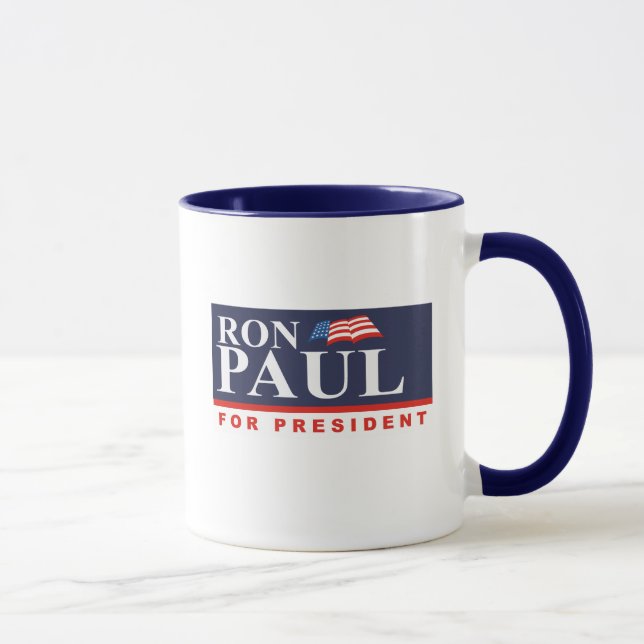 Mug RON PAUL POUR le PRÉSIDENT (interdiction (Droite)