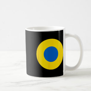 Mug Rondel d'avion bleu et jaune de l'armée de l'air u