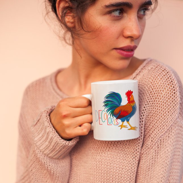 Mug Rooster coloré DeColores Cursillo (Créateur téléchargé)