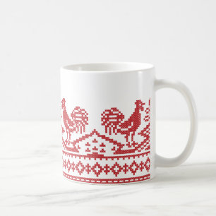 Mug Rooster cross-stitch