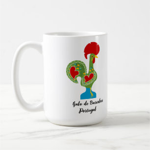 Mug Rooster portugais de la chance en vert