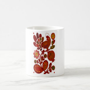 MUG ROOSTER SUR FLEURS