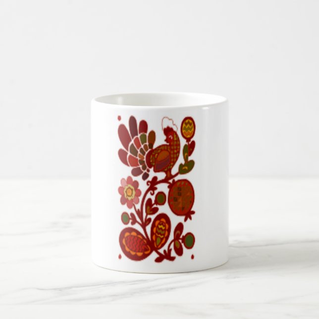 MUG ROOSTER SUR FLEURS (Centre)