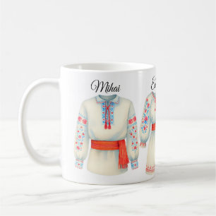 Mug Roots Roumain Costume folklorique Attire tradition