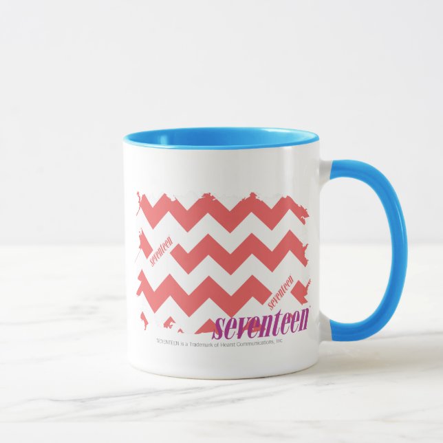 Mug Rose 2 de zigzag (Droite)