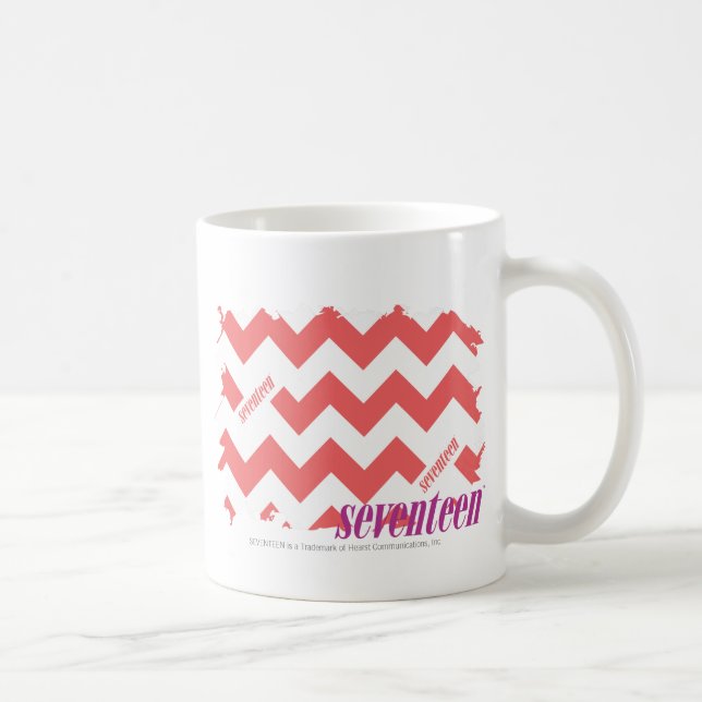 Mug Rose 2 de zigzag (Droite)